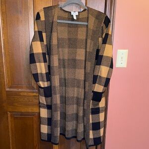 d&co Plaid Cardigan